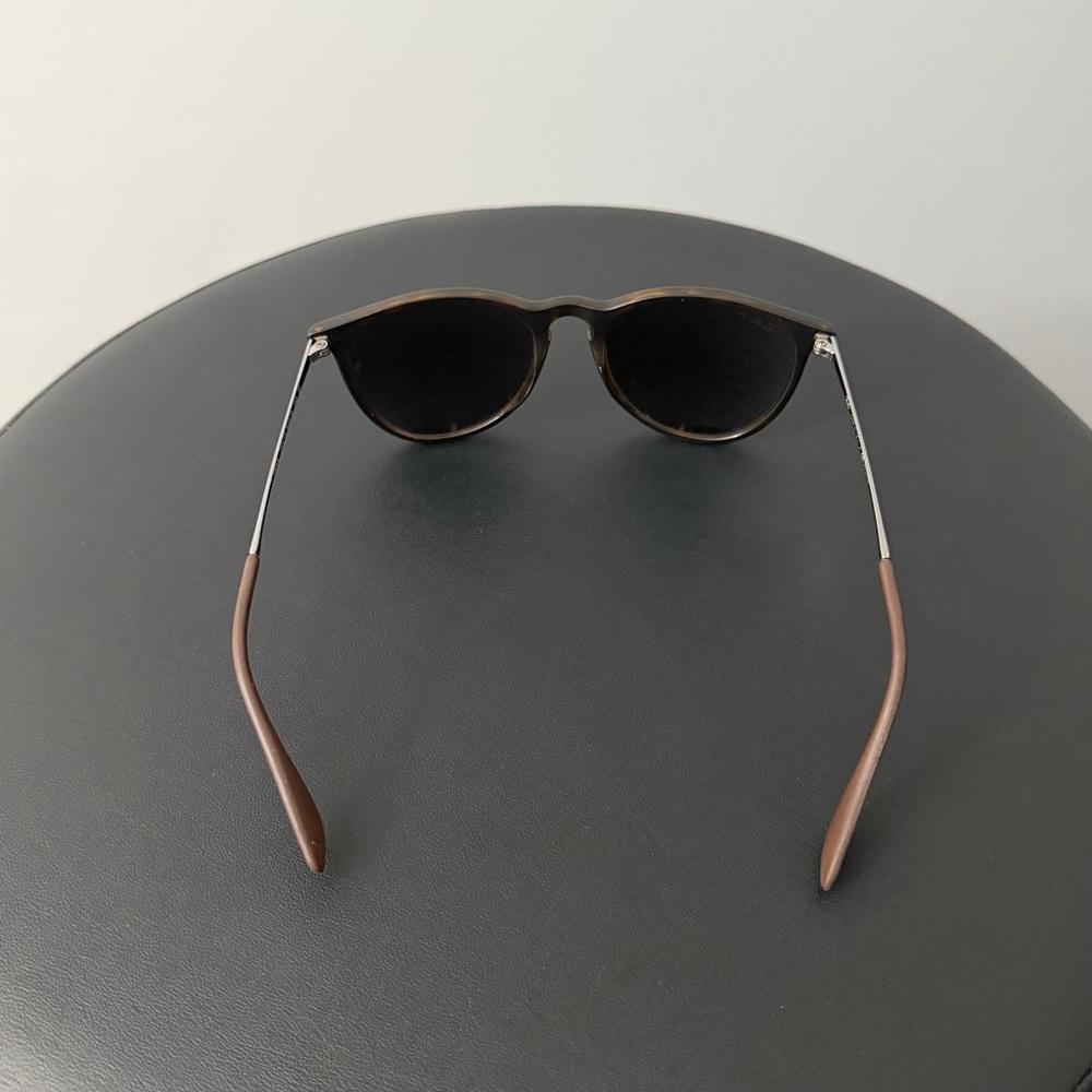 Ray-ban Erika Polarized Sunglasses Polished Brown Light Havana w Brown Case Used - Picture 7 of 12